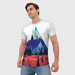 Футболка мужская Русские горы, цвет: 3D-принт — фото 2