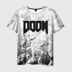 Футболка мужская Doom white graphite, цвет: 3D-принт