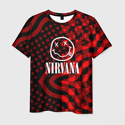 Футболка мужская Nirvana star pattern, цвет: 3D-принт
