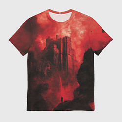 Футболка мужская Путник под багровым замком, цвет: 3D-принт