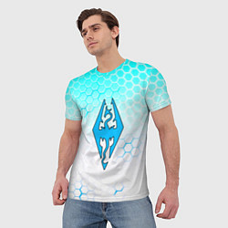 Футболка мужская The elder scrolls hexagon, цвет: 3D-принт — фото 2
