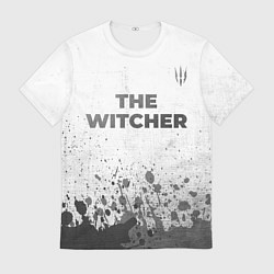 Футболка мужская The Witcher - white gradient посередине, цвет: 3D-принт