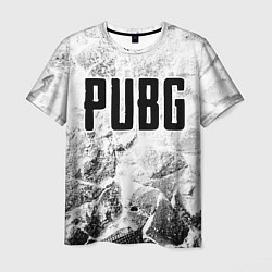 Футболка мужская PUBG white graphite, цвет: 3D-принт