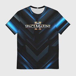 Футболка мужская Warhammer 40000 space marine 2 лого, цвет: 3D-принт