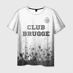 Футболка мужская Club Brugge - white gradient посередине, цвет: 3D-принт