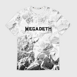 Футболка мужская Megadeth white graphite, цвет: 3D-принт