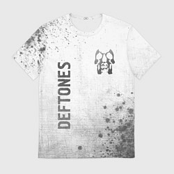 Футболка мужская Deftones - white gradient вертикально, цвет: 3D-принт