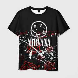 Футболка мужская Nirvana анархия, цвет: 3D-принт