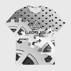 Футболка мужская Lexus carbon steel, цвет: 3D-принт