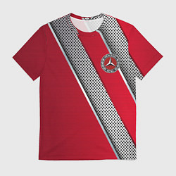 Футболка мужская Mercedes carbon, цвет: 3D-принт