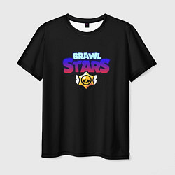 Футболка мужская Brawl stars neon logo, цвет: 3D-принт