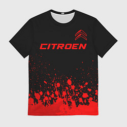 Футболка мужская Citroen - red gradient посередине, цвет: 3D-принт