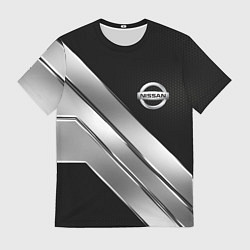 Футболка мужская Nissan metal steel auto, цвет: 3D-принт