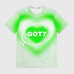 Футболка мужская Got7 сердце, цвет: 3D-принт