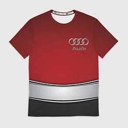 Футболка мужская Audi metal car steel, цвет: 3D-принт