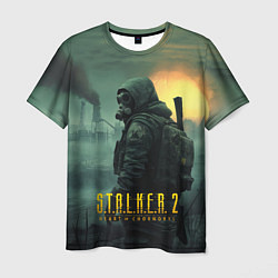 Футболка мужская Stalker город в тумане, цвет: 3D-принт