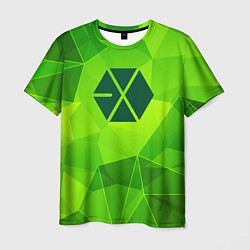 Футболка мужская Exo green poly, цвет: 3D-принт