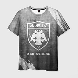 Футболка мужская AEK Athens - grey gradient, цвет: 3D-принт