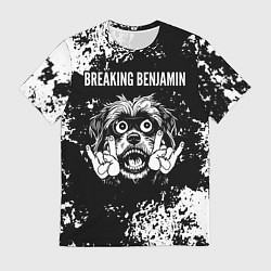 Футболка мужская Breaking Benjamin рок пес, цвет: 3D-принт
