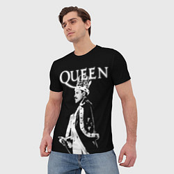 Футболка мужская Queen Freddie Mercury король, цвет: 3D-принт — фото 2