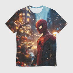 Футболка мужская Spider-man new year, цвет: 3D-принт