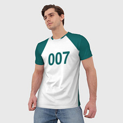 Футболка мужская Игра в кальмара 007, цвет: 3D-принт — фото 2