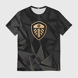 Футболка мужская Leeds United golden poly, цвет: 3D-принт