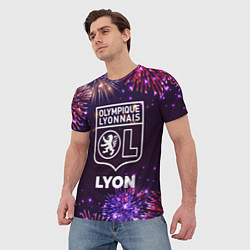 Футболка мужская Праздничный Lyon, цвет: 3D-принт — фото 2