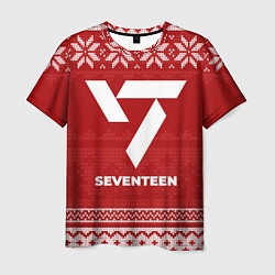 Футболка мужская Новогодний Seventeen, цвет: 3D-принт