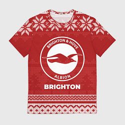 Футболка мужская Новогодний Brighton, цвет: 3D-принт