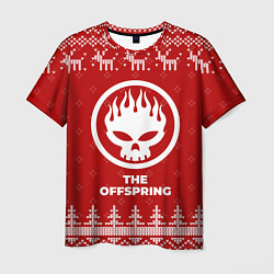 Футболка мужская Новогодний The Offspring с оленями, цвет: 3D-принт