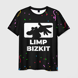 Футболка мужская Limp Bizkit конфети, цвет: 3D-принт