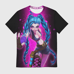 Футболка мужская Jinx Arcane League of Legends game, цвет: 3D-принт