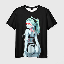 Футболка мужская Rebecca waifu - Cyberpunk, цвет: 3D-принт