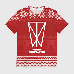 Футболка мужская Новогодний Within Temptation, цвет: 3D-принт