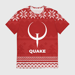 Футболка мужская Новогодний Quake, цвет: 3D-принт
