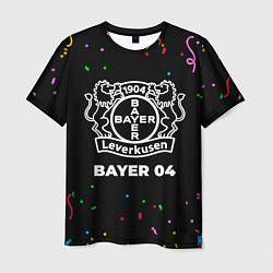 Футболка мужская Bayer 04 конфети, цвет: 3D-принт