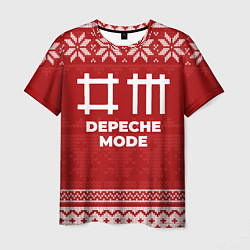 Футболка мужская Новогодний Depeche Mode, цвет: 3D-принт