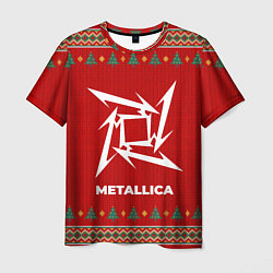 Футболка мужская Metallica new year, цвет: 3D-принт