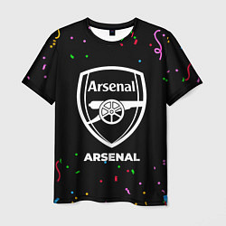 Футболка мужская Arsenal конфети, цвет: 3D-принт