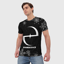 Футболка мужская Снежный Evanescence, цвет: 3D-принт — фото 2