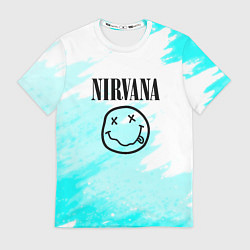 Футболка мужская Nirvana rock music color, цвет: 3D-принт