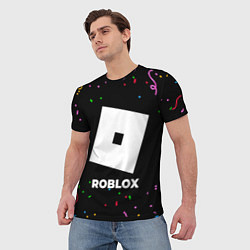 Футболка мужская Roblox конфети, цвет: 3D-принт — фото 2