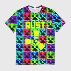 Футболка мужская Minecraft x rust, цвет: 3D-принт