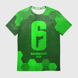 Футболка мужская Rainbow Six - green gradient, цвет: 3D-принт