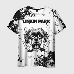 Футболка мужская Linkin Park - рок пес, цвет: 3D-принт