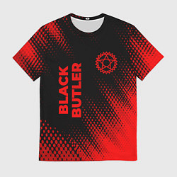 Футболка мужская Black Butler - red gradient вертикально, цвет: 3D-принт