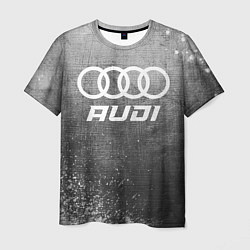 Футболка мужская Audi - grey gradient, цвет: 3D-принт