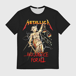 Футболка мужская Metallica justice for all, цвет: 3D-принт