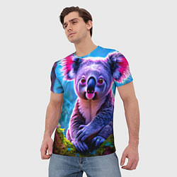 Футболка мужская Коала на дереве, цвет: 3D-принт — фото 2
